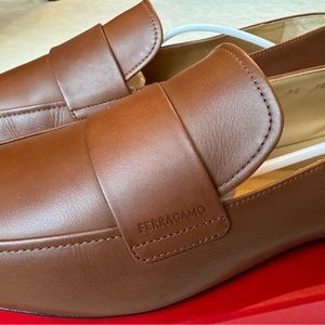 New Auth Salvatore Ferragamo GEDEONE Men’s Calf Strap Loafers Shoes 10ee $950